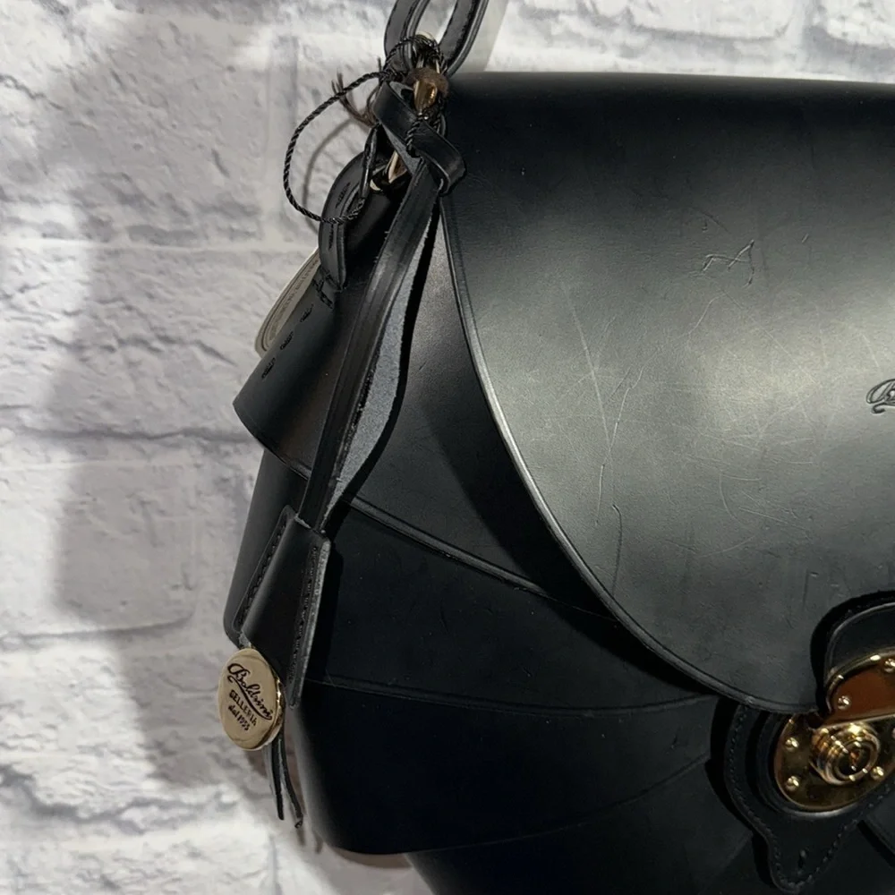 Boldrini Selleria Black Carmen Shoulder Bag Opera Collection Large Luxury Purse